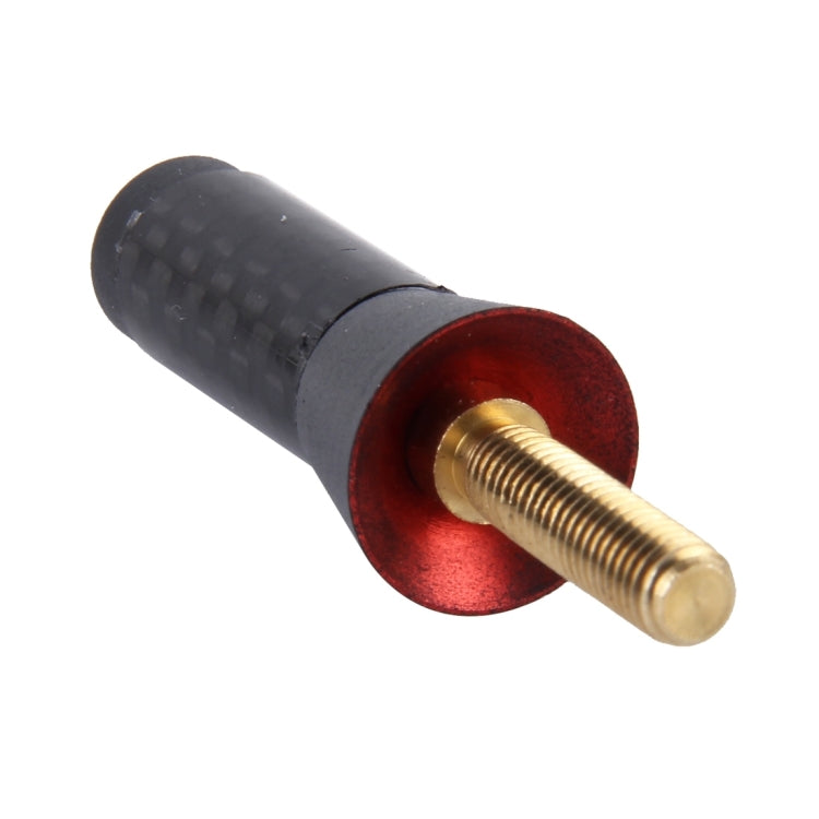 คาร์บอนไฟเบอร์อลูมิเนียมเสาอากาศสั้นฐานสกรูสากลขัดเงา (ขนาดเล็ก), 3.4cm