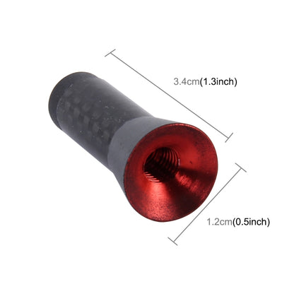 คาร์บอนไฟเบอร์อลูมิเนียมเสาอากาศสั้นฐานสกรูสากลขัดเงา (ขนาดเล็ก), 3.4cm