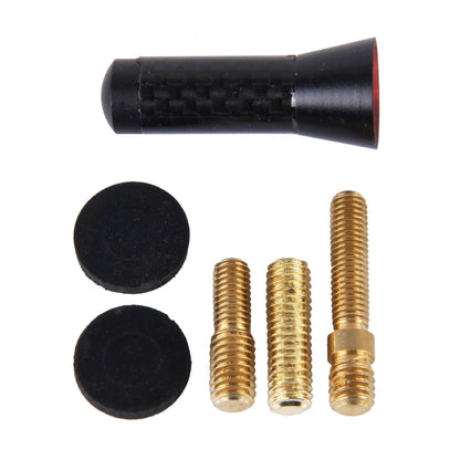 คาร์บอนไฟเบอร์อลูมิเนียมเสาอากาศสั้นฐานสกรูสากลขัดเงา (ขนาดเล็ก), 3.4cm