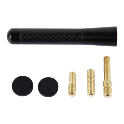 คาร์บอนไฟเบอร์อลูมิเนียมเสาอากาศสั้นฐานสกรูสากลขัดเงา (ขนาดกลาง), 8cm