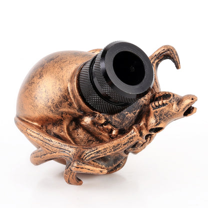 Universal รถ Creative Skull Double Heads Shaped Shifter Cover Manual เกียร์อัตโนมัติ Shift Knob, Double Heads Shaped (Bronze), Double Heads Shaped (Beige), Double Heads Shaped (Silver)
