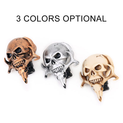 Universal รถ Creative Skull Double Heads Shaped Shifter Cover Manual เกียร์อัตโนมัติ Shift Knob, Double Heads Shaped (Bronze), Double Heads Shaped (Beige), Double Heads Shaped (Silver)