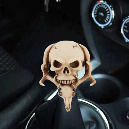 Universal รถ Creative Skull Double Heads Shaped Shifter Cover Manual เกียร์อัตโนมัติ Shift Knob, Double Heads Shaped (Bronze), Double Heads Shaped (Beige), Double Heads Shaped (Silver)