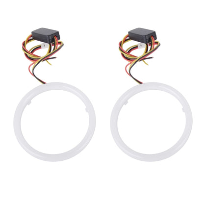 2 ชิ้น 2.5 นิ้ว 3 วัตต์แสงสีขาว + แสงสีเหลืองรถนางฟ้าตาแสง, DC 12V ความยาวสายเคเบิล: 50 ซม., 2.5inch