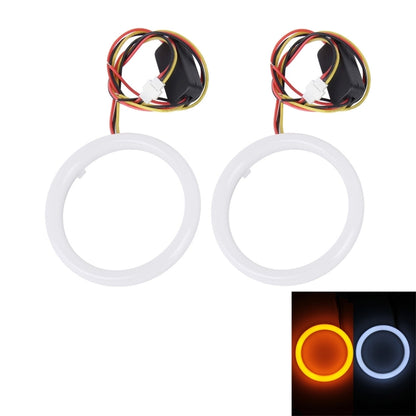 2 ชิ้น 3 นิ้ว 6 วัตต์แสงสีขาว + แสงสีเหลืองรถนางฟ้าตาแสง, DC 12 โวลต์ความยาวสายเคเบิล: 50 เซนติเมตร, 3inch