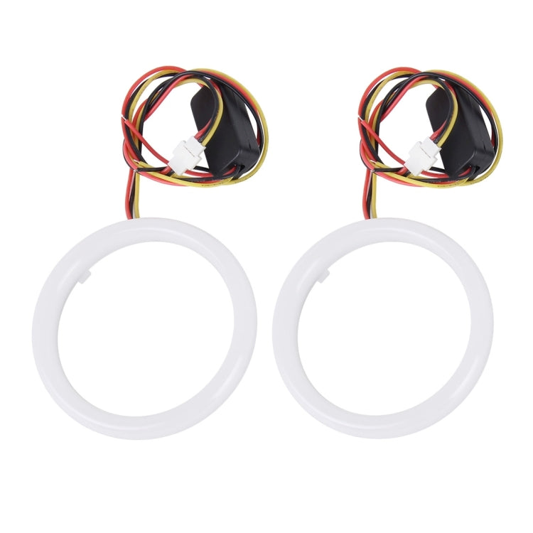 2 ชิ้น 3 นิ้ว 6 วัตต์แสงสีขาว + แสงสีเหลืองรถนางฟ้าตาแสง, DC 12 โวลต์ความยาวสายเคเบิล: 50 เซนติเมตร, 3inch