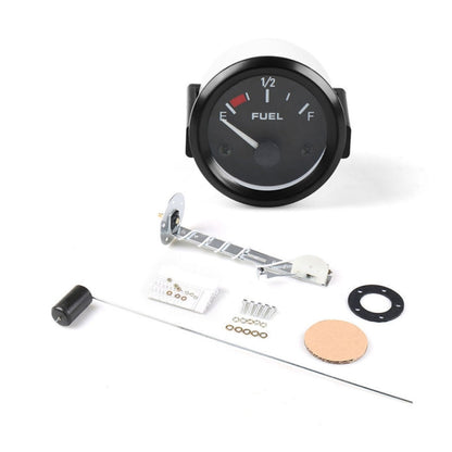 52mm 12V Universal รถ มาตรวัดระดับน้ำมันเชื้อเพลิงดัดแปลงพร้อมน้ำมันลอย, Fuel Level Gauge