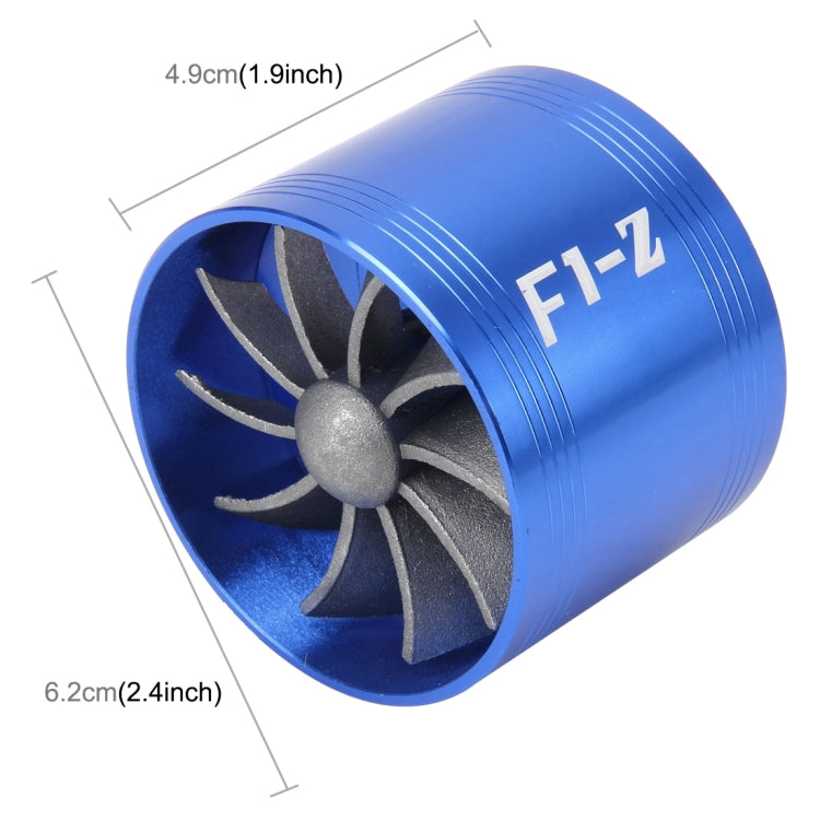 รถสแตนเลส Universal Supercharger F1-Z ด้านข้าง Turbine Air Intake การใช้ Saver Turbo Turboing Charger ชุดพัดลมชุด, Single Side