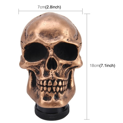 Universal Skull Head Shape เรซิ่น ABS Manual หรือเกียร์อัตโนมัติ Shift Knob Fit สำหรับรถทุกคัน, Gear Shift Knob 9