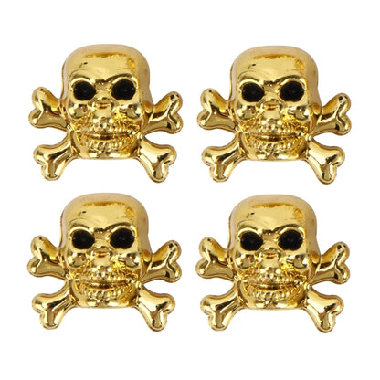 4 ชิ้น Universal Skull Shape แก๊ส Cap ปากเป่าฝาครอบแก๊ส Cap หมวกยางรถมอเตอร์จักรยานยางวาล์ว Caps, Skull Shape