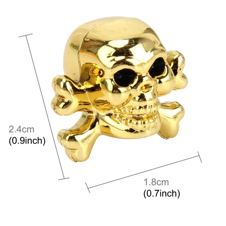 4 ชิ้น Universal Skull Shape แก๊ส Cap ปากเป่าฝาครอบแก๊ส Cap หมวกยางรถมอเตอร์จักรยานยางวาล์ว Caps, Skull Shape