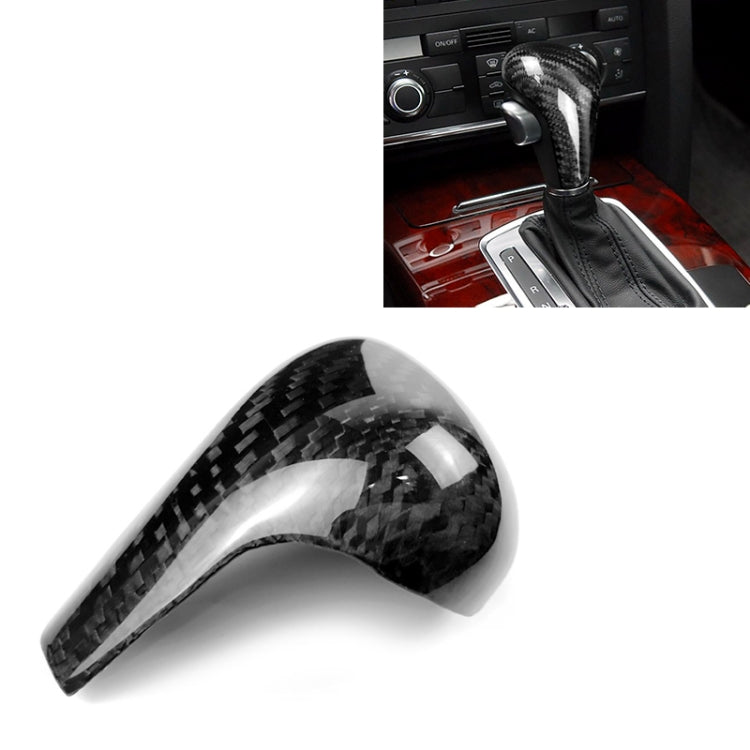 สำหรับขับรถซ้าย Universal คาร์บอนไฟเบอร์เกียร์รถเกียร์ SHIFT KNOB ดัดแปลง Shifter LEVER KNOB สำหรับ AUDI A4 / A5 / A6 / A7 / Q5 Q7, A7 / Q5 Q7