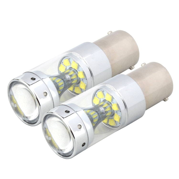 2 ชิ้น 1156 60 วัตต์ 1200 LM 6000K รถยนต์ไฟเบรกอัตโนมัติเปิดไฟสำรองที่มี 12 หลอด CREE XB-D, DC 12V, 1156