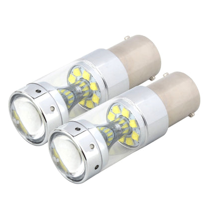 2 ชิ้น 1156 60 วัตต์ 1200 LM 6000K รถยนต์ไฟเบรกอัตโนมัติเปิดไฟสำรองที่มี 12 หลอด CREE XB-D, DC 12V, 1156