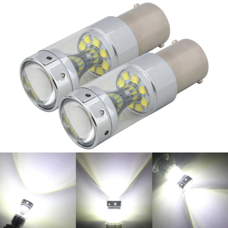 2 ชิ้น 1157/BAY15D 60 วัตต์ไฟเบรกรถยนต์อัตโนมัติพร้อมหลอดไฟ CREE XB-D 12 ดวง, DC 12V, 1157