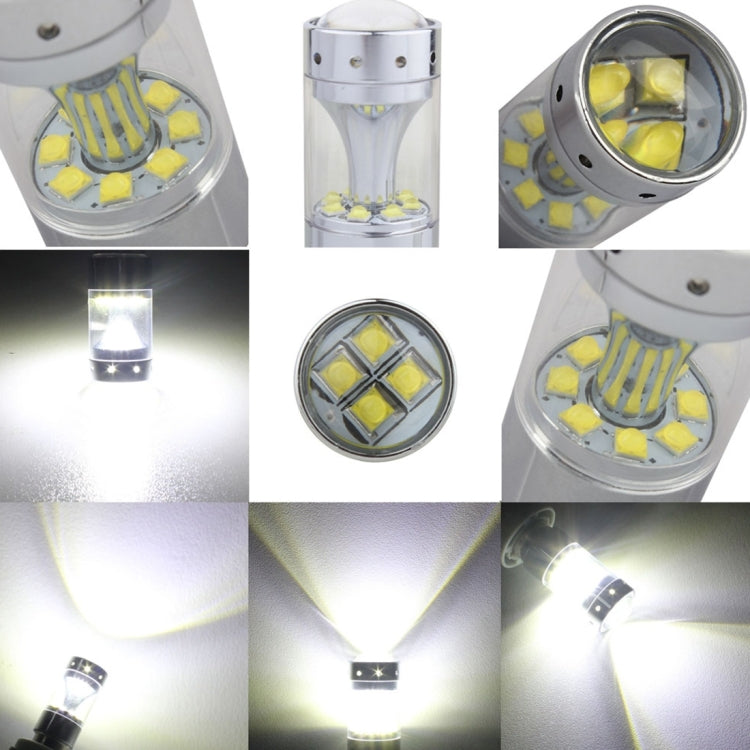 2 ชิ้น 1157/BAY15D 60 วัตต์ไฟเบรกรถยนต์อัตโนมัติพร้อมหลอดไฟ CREE XB-D 12 ดวง, DC 12V, 1157