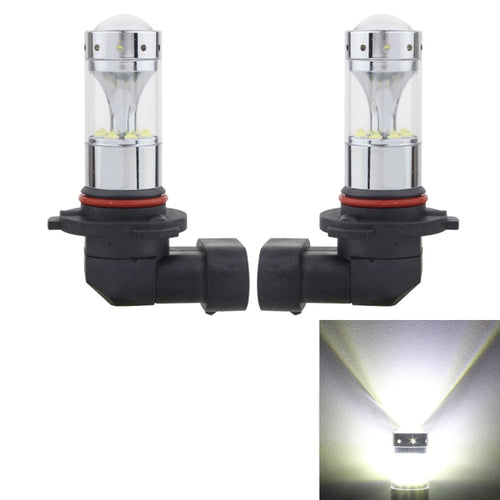 2 ชิ้น 9005 60 วัตต์ 1200 LM 6000K ไฟตัดหมอกรถยนต์พร้อมหลอดไฟ LED CREE XB-D 12 ดวง DC 12V, 9005