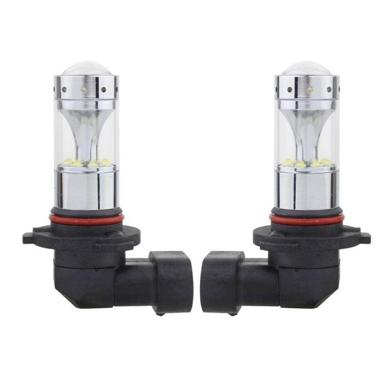 2 ชิ้น 9005 60 วัตต์ 1200 LM 6000K ไฟตัดหมอกรถยนต์พร้อมหลอดไฟ LED CREE XB-D 12 ดวง DC 12V, 9005