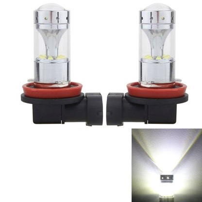 2 ชิ้น H8/H11 60W 1200 LM 6000K ไฟตัดหมอกรถยนต์พร้อมหลอดไฟ LED CREE XB-D 12 ดวง, DC 12V, H8/H11