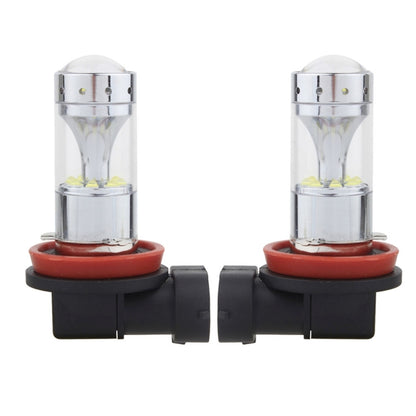 2 ชิ้น H8/H11 60W 1200 LM 6000K ไฟตัดหมอกรถยนต์พร้อมหลอดไฟ LED CREE XB-D 12 ดวง, DC 12V, H8/H11