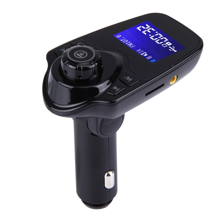 T11 เครื่องส่งสัญญาณ FM Bluetooth เครื่องเล่น MP3 ในรถยนต์พร้อมจอแสดงผล LED รองรับการชาร์จ USB คู่และแฮนด์ฟรีและการ์ด TF และฟังก์ชั่นเล่นเพลงดิสก์ U, T11