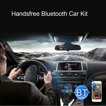T11 เครื่องส่งสัญญาณ FM Bluetooth เครื่องเล่น MP3 ในรถยนต์พร้อมจอแสดงผล LED รองรับการชาร์จ USB คู่และแฮนด์ฟรีและการ์ด TF และฟังก์ชั่นเล่นเพลงดิสก์ U, T11