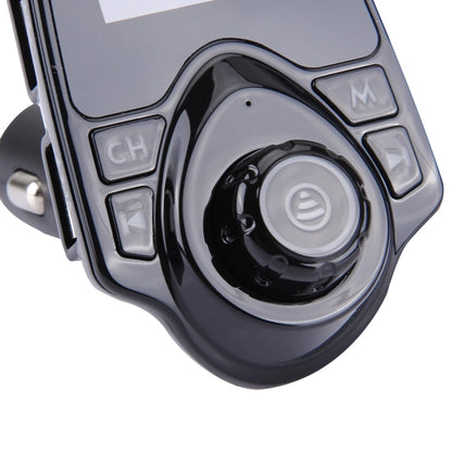 T11 เครื่องส่งสัญญาณ FM Bluetooth เครื่องเล่น MP3 ในรถยนต์พร้อมจอแสดงผล LED รองรับการชาร์จ USB คู่และแฮนด์ฟรีและการ์ด TF และฟังก์ชั่นเล่นเพลงดิสก์ U, T11