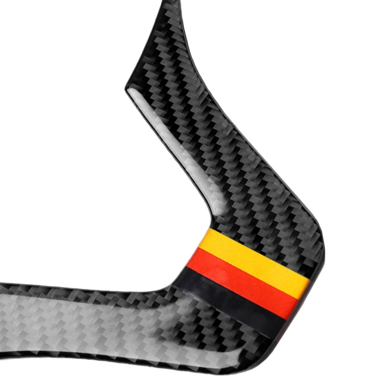 รถธงเยอรมันคาร์บอนไฟเบอร์พวงมาลัยสติกเกอร์ตกแต่งสำหรับ Mercedes-Benz, Steering Wheel (German Flag A)