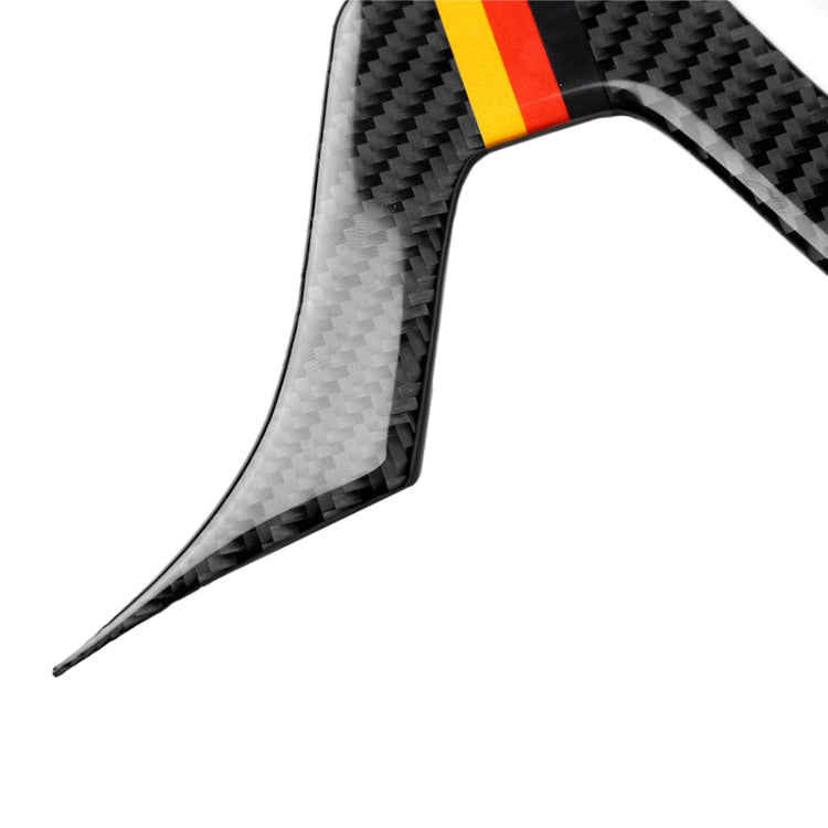 รถธงเยอรมันคาร์บอนไฟเบอร์พวงมาลัยสติกเกอร์ตกแต่งสำหรับ Mercedes-Benz, Steering Wheel (German Flag A)
