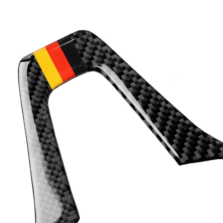 รถธงเยอรมันคาร์บอนไฟเบอร์พวงมาลัยสติกเกอร์ตกแต่งสำหรับ Mercedes-Benz, Steering Wheel (German Flag)