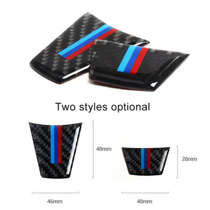 สติ๊กเกอร์ตกแต่งพวงมาลัยคาร์บอนไฟเบอร์รถยนต์สำหรับ BMW E90 / E92, Steering Wheel Decorative Sticker B
