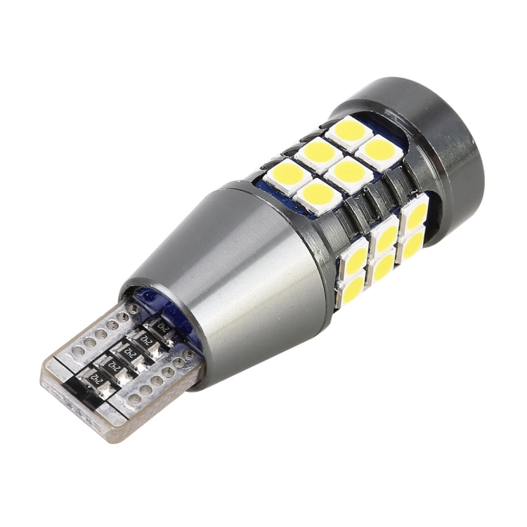 2 ชิ้น T15 DC9-16V / 7.5W / 6000K / 600LM รถยนต์ไฟถอยหลังอัตโนมัติ 27LEDs หลอดไฟ SMD-3030, T15 DC9-16V / 7.5W