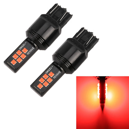 2 ชิ้น 7443 DC9-16V / 3.5W ไฟเบรกรถยนต์อัตโนมัติ 12LEDs หลอดไฟ SMD-ZH3030 พร้อมกระแสคงที่, 7443