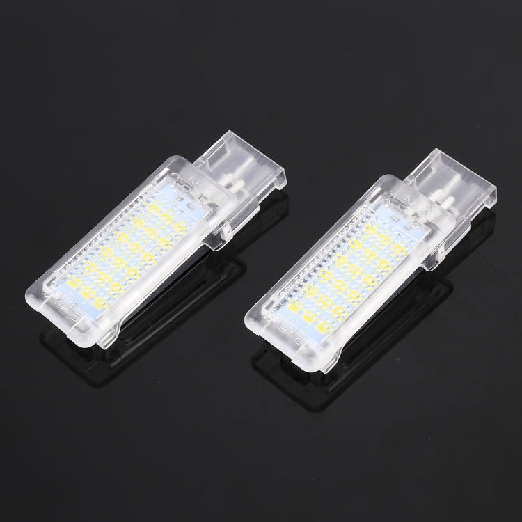2 ชิ้น DC12V / 1.5 วัตต์ / 6000K / 100LM รถที่วางเท้าไฟช่องวางเท้าโคมไฟโคมไฟที่นั่ง 18LEDs SMD-3528 โคมไฟสำหรับโฟล์คสวาเกน, Car Foot Nest Lights