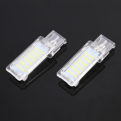 2 ชิ้น DC12V / 1.5 วัตต์ / 6000K / 100LM รถที่วางเท้าไฟช่องวางเท้าโคมไฟโคมไฟที่นั่ง 18LEDs SMD-3528 โคมไฟสำหรับโฟล์คสวาเกน, Car Foot Nest Lights