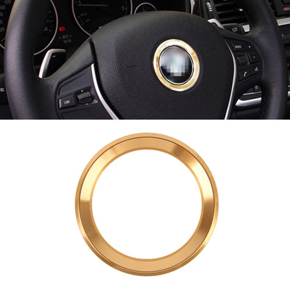สติกเกอร์ฝาครอบแหวนตกแต่งพวงมาลัยอลูมิเนียมอัลลอยด์สำหรับ BMW