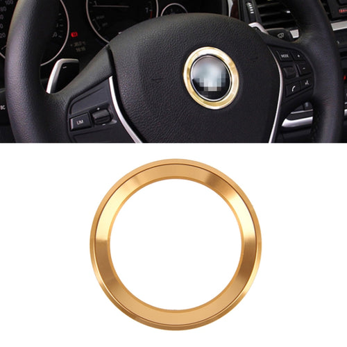 สติกเกอร์ฝาครอบแหวนตกแต่งพวงมาลัยอลูมิเนียมอัลลอยด์สำหรับ BMW