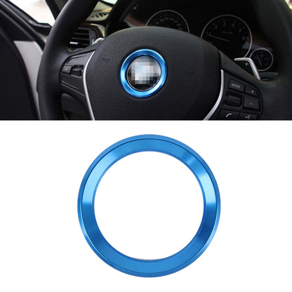 สติกเกอร์ฝาครอบแหวนตกแต่งพวงมาลัยอลูมิเนียมอัลลอยด์สำหรับ BMW