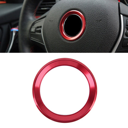 สติกเกอร์ฝาครอบแหวนตกแต่งพวงมาลัยอลูมิเนียมอัลลอยด์สำหรับ BMW