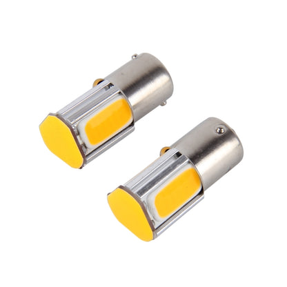 2 ชิ้น 1156/Ba15s 5W 4 ซัง LEDs รถ ไฟเลี้ยว, DC 12V, 1156+5W Yellow Light