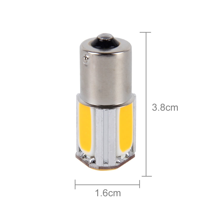 2 ชิ้น 1156/Ba15s 5W 4 ซัง LEDs รถ ไฟเลี้ยว, DC 12V, 1156+5W Yellow Light