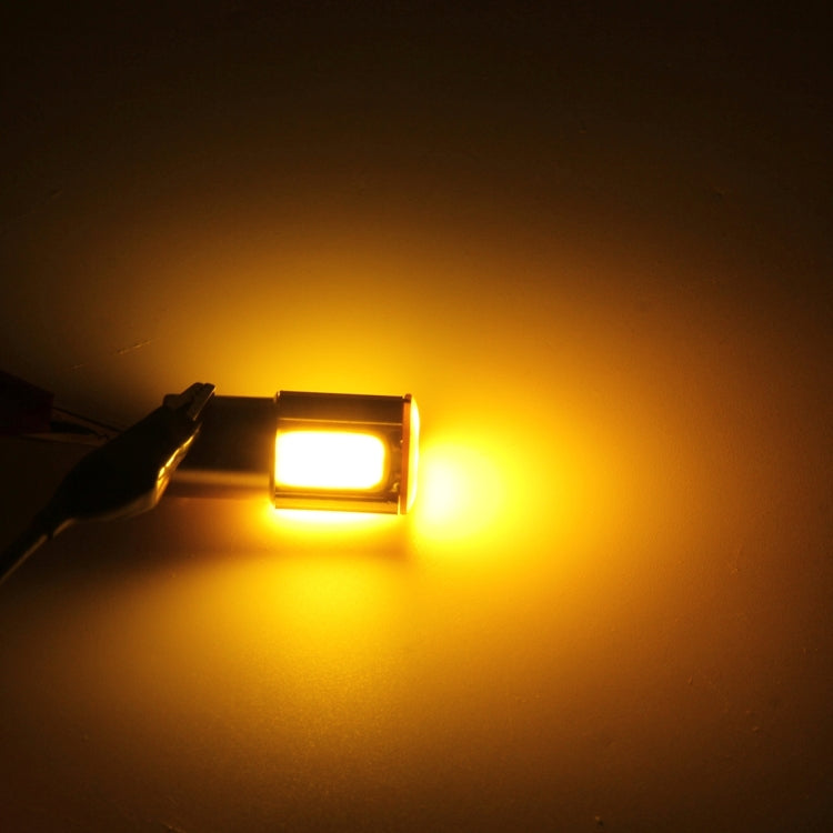 2 ชิ้น 1156/Ba15s 5W 4 ซัง LEDs รถ ไฟเลี้ยว, DC 12V, 1156+5W Yellow Light