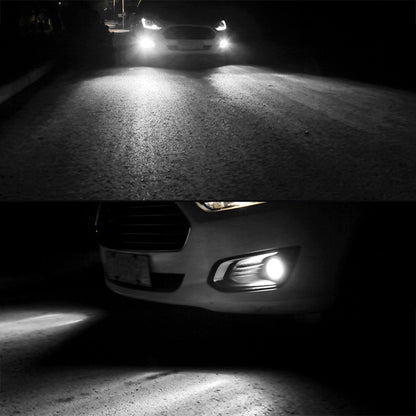 2 ชิ้น H11 DC9-16V / 3.5W / 6000K / 320LM ไฟตัดหมอกรถยนต์อัตโนมัติ 12LEDs หลอดไฟ SMD-ZH3030 พร้อมกระแสไฟคงที่, H11