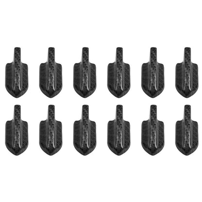 10 ชิ้น Universal รถคาร์บอนไฟเบอร์ Shark Fin Diffuser Vortex เครื่องกำเนิดไฟฟ้าหลังคาสปอยเลอร์, Carbon Fiber