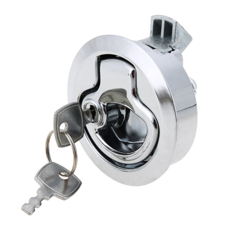 RV/Yacht/ห้องน้ำประตู Catch LATCH Release ตู้ประตูลิ้นชักตู้ Locker พร้อมกุญแจ, Washroom Door Catch Latch (Silver)
