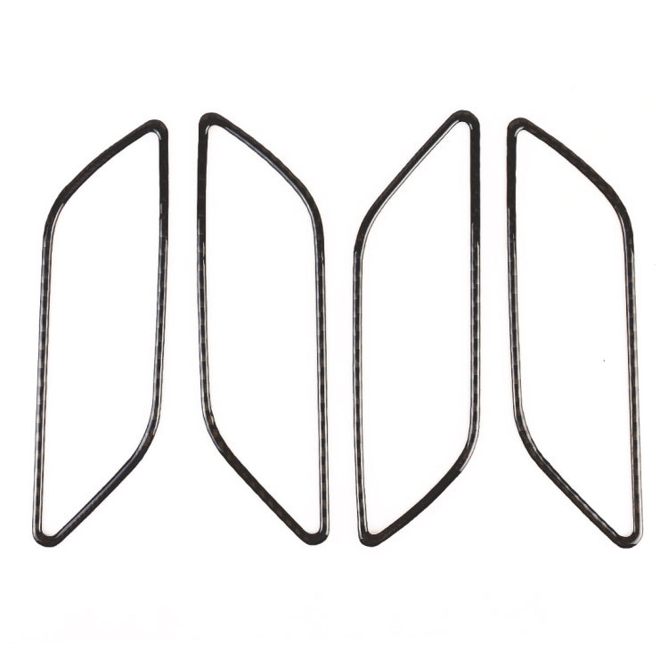4 ชิ้นรถคาร์บอนไฟเบอร์ที่เท้าแขนด้านในกรอบตกแต่งสำหรับ Audi A3, Inner Armrest
