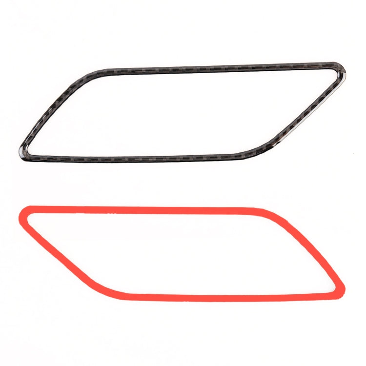 4 ชิ้นรถคาร์บอนไฟเบอร์ที่เท้าแขนด้านในกรอบตกแต่งสำหรับ Audi A3, Inner Armrest