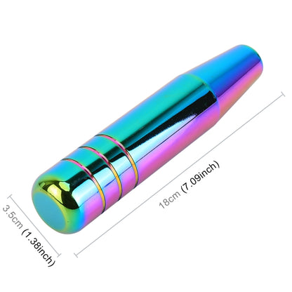 Universal สีสันแถบยาวรูปร่างเกียร์รถเกียร์ Shift Knob ดัดแปลง Shifter Lever Knob, ความยาว: 18 ซม, Length: 18cm (Colorful)