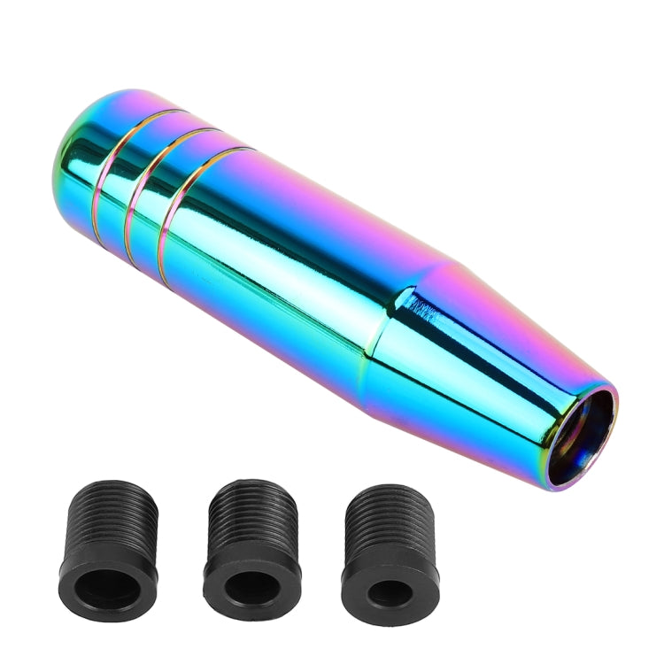 Universal สีสันแถบยาวรูปร่างเกียร์รถเกียร์ Shift Knob ดัดแปลง Shifter Lever Knob, ความยาว: 18 ซม, Length: 18cm (Colorful)