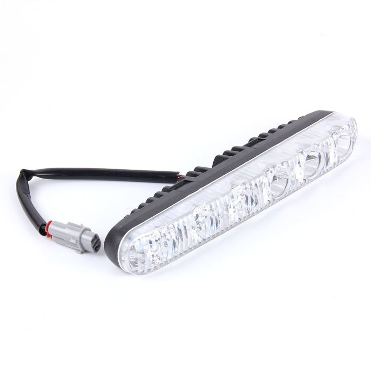 2 ชิ้น LD-006 5730-6SMD 12W 1200LM 7000K แสงสีขาวไฟวิ่งกลางวัน DC 12V, White Light+12W 1200LM/7000K